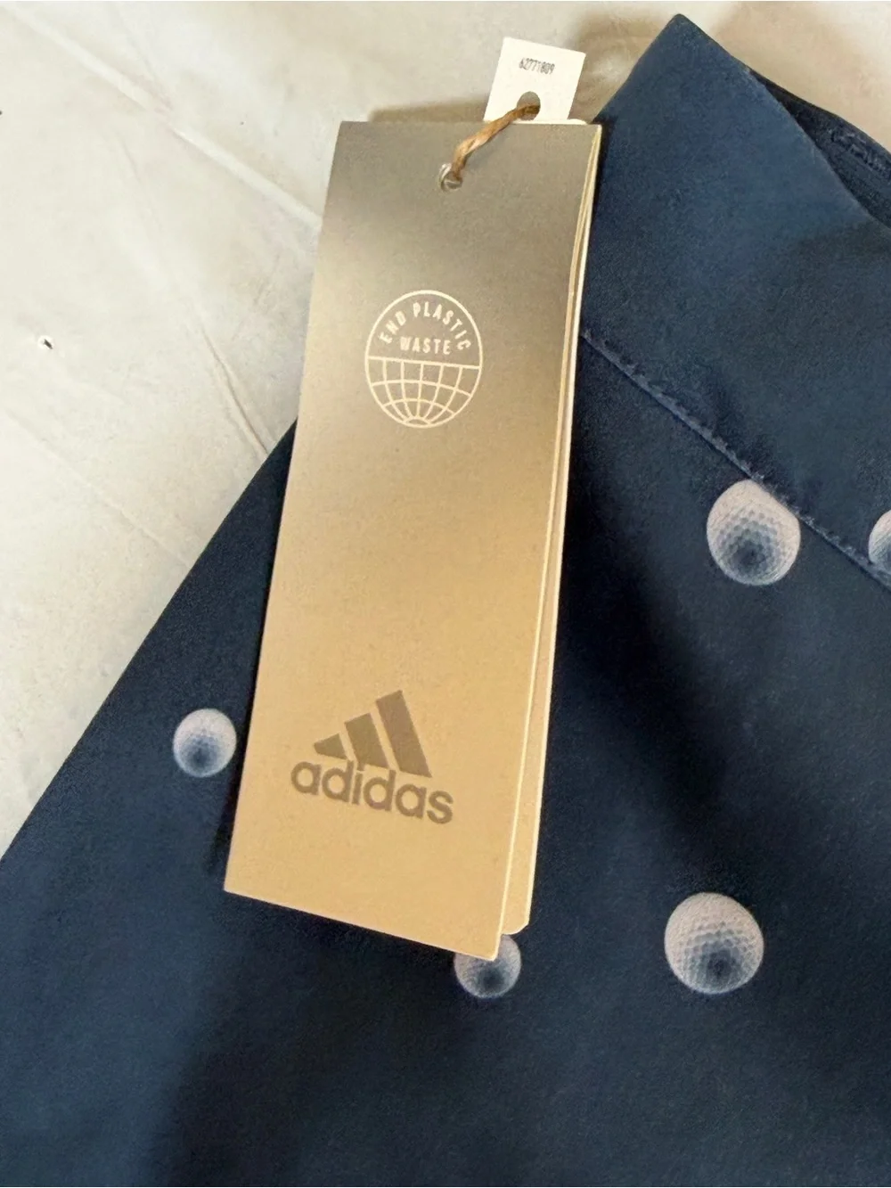 adidas Navy Blue Golf Ball‎ Print Flat Front Men's Shorts